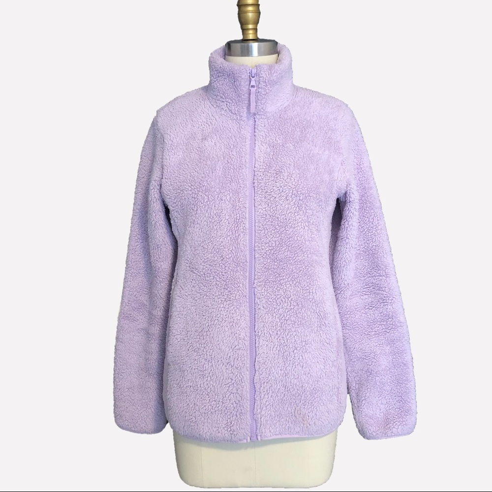 Lavender Fleece Sherpa Jacket